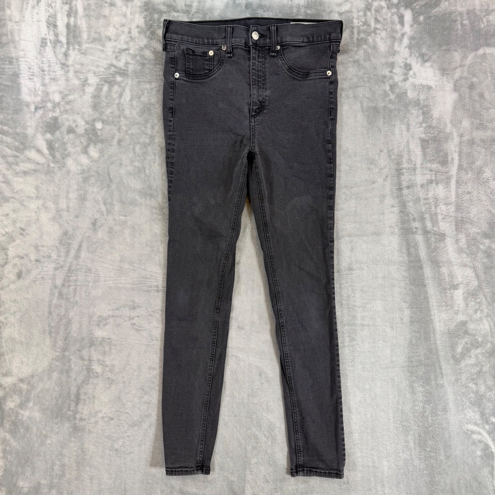 Rag & Bone High Rise Ankle Skinny Jeans Women's Size 29 Faded Black